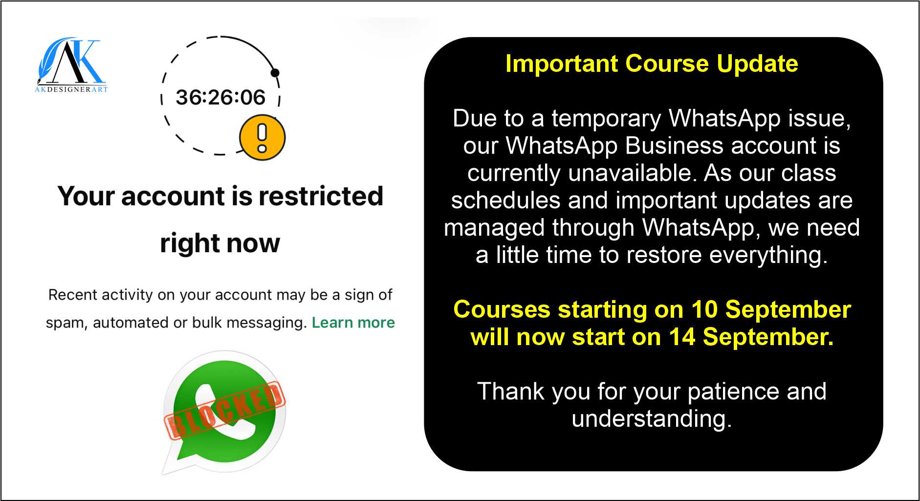 Announcement popup image